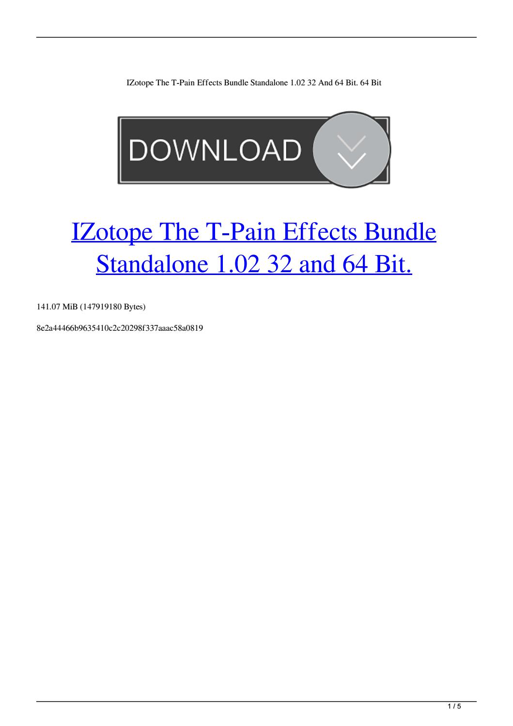 izotope t pain effect mac download